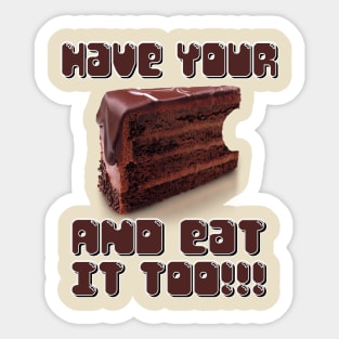 Chocolate Cake Sticker